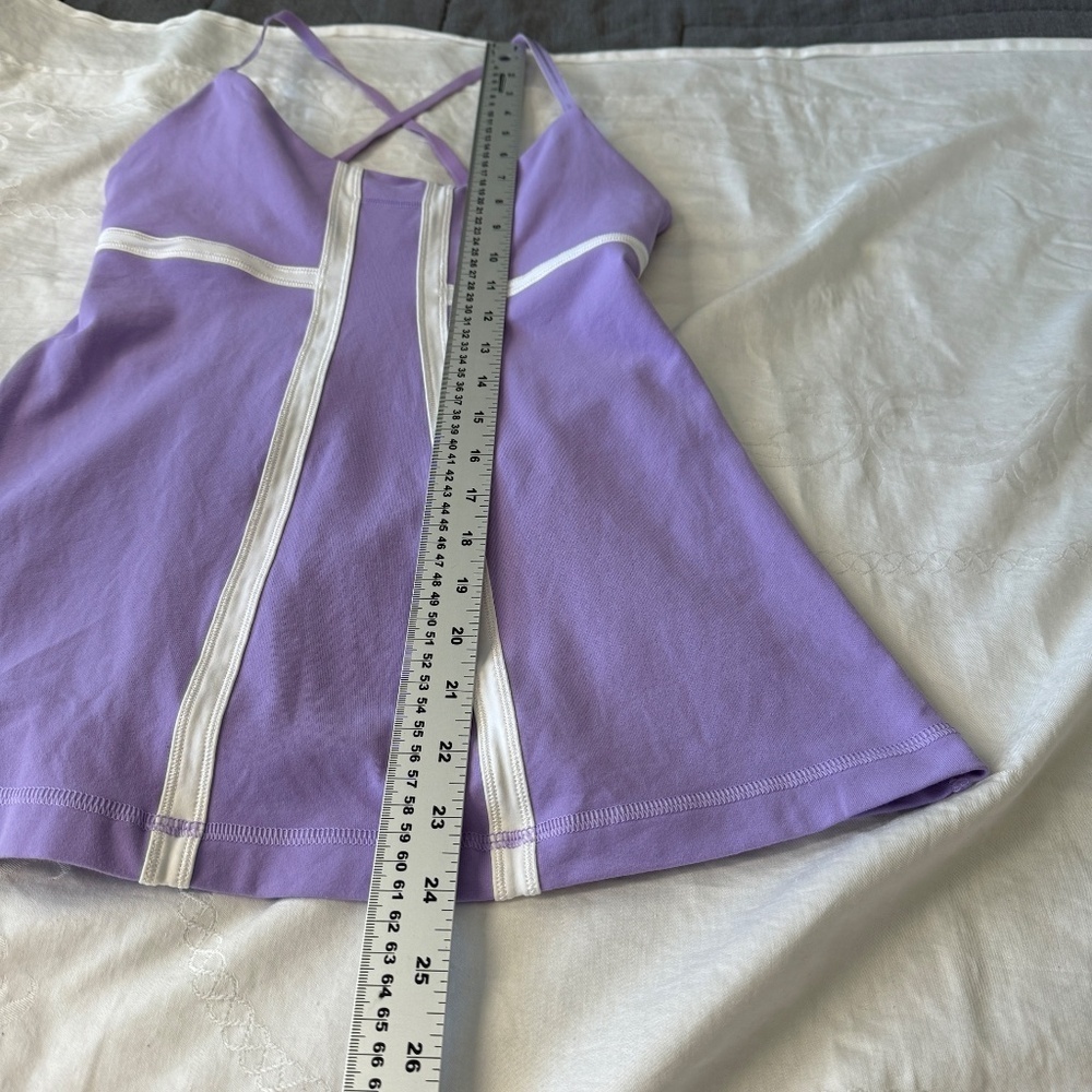 Lululemon Women's Purple Dance Strap Open Back Activewear Tank‎ Top Size 6 - Picture 10 of 12